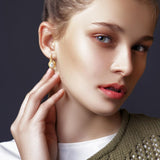 14K Gold Plated Pearl  Earrings for Women