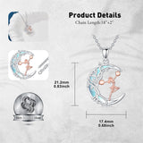 Sterling SIlver Runner Volleyball Tennis Basketball Soccer Inspirational Pendant  Necklace for Women