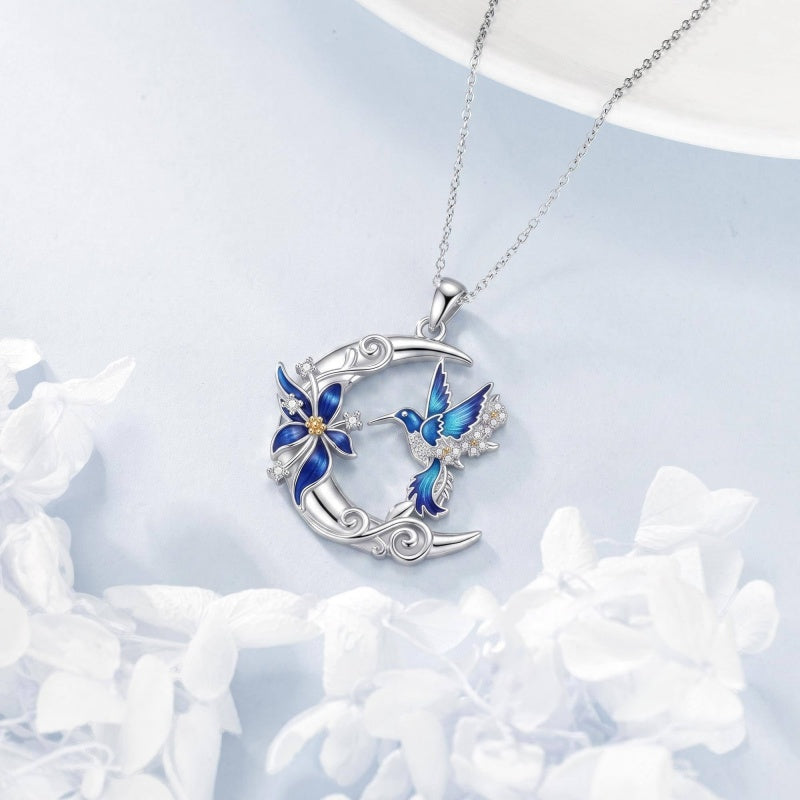 Sterling Silver Dragonfly  Cardinal Butterfly Hummingbird Pendant Necklace Gift for Women