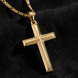 14K Gold Plated Cross Pendant necklace