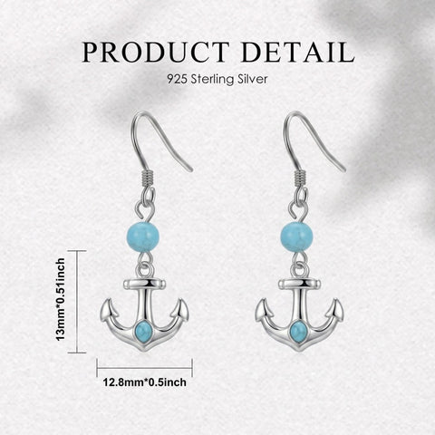 Sterling Silver Turquoise Owl Dragonfly Butterfly Hummingbird Dangle Earrings