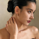 14K Gold Plated  Hoop Earrings for Women