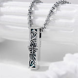 925 Sterling Silver  Bar Dragonfly  Butterfly Urn Necklaces for Ashes