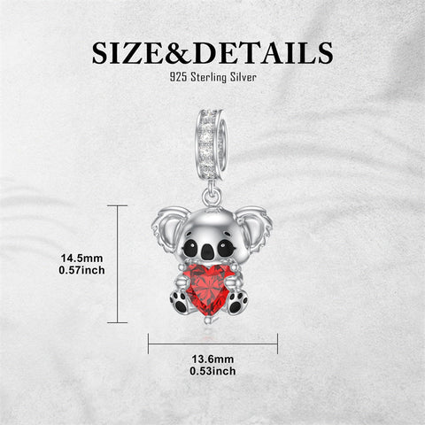 Sterling Silver Cubic Zircon Koala Pig Butterfly Scorpion Dragonfly Bead Charms