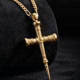 14K Gold Plated Cross Pendant necklace