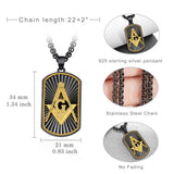 14K Gold Plated Masonic Cross Compass St Michael St Christopher Santa Muerte Star of David Pendant Necklace