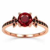 Sterling Silver 10K 14K 18K Gold Personalized Gothic Skull Ring Exquisite Spooky Jewelry for Halloween Lovers