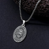 Sterling Silver Dragon Eagle Lion Tiger Wolf Pendant Necklace