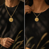 Patron Saint Medal Gold Plated Catholic Pendant Christian Religious Necklace Amulet Jewelry