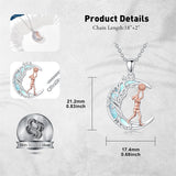 Sterling SIlver Runner Volleyball Tennis Basketball Soccer Inspirational Pendant  Necklace for Women