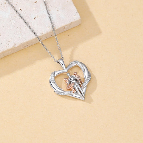 Sterling Silver Tree of Life Father Daughter Sister Pendant Necklace for Women Christmas Gift