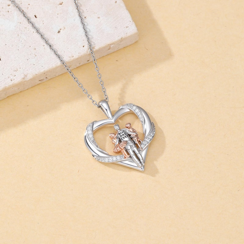 Sterling Silver Tree of Life Father Daughter Sister Pendant Necklace for Women Christmas Gift