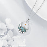 Mountain Necklace for Women  Silver Nature Necklace Jewelry Gift for Skiers, Hikers, Campers, Climbers and Nature Lovers