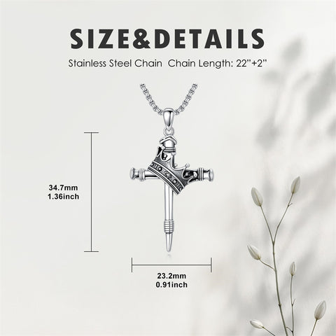 Sterling Silver Lion Semicolon Rose Sunflower Cross Pendant Religious Necklace