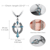 14K Gold Plated  Cross Necklace Religious Amulets Jewelry Gifts