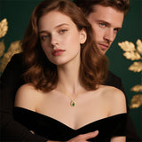 Sterling Silver Teardrop Birthstone Pendant Necklace Valentine's Day Gifts for Her