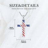 Sterling Silver Cross Pendant Necklace Christian Religious Jewelry Gifts for Anniversary