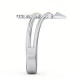 Sterling Silver Personalized Engraved Arrow Ring