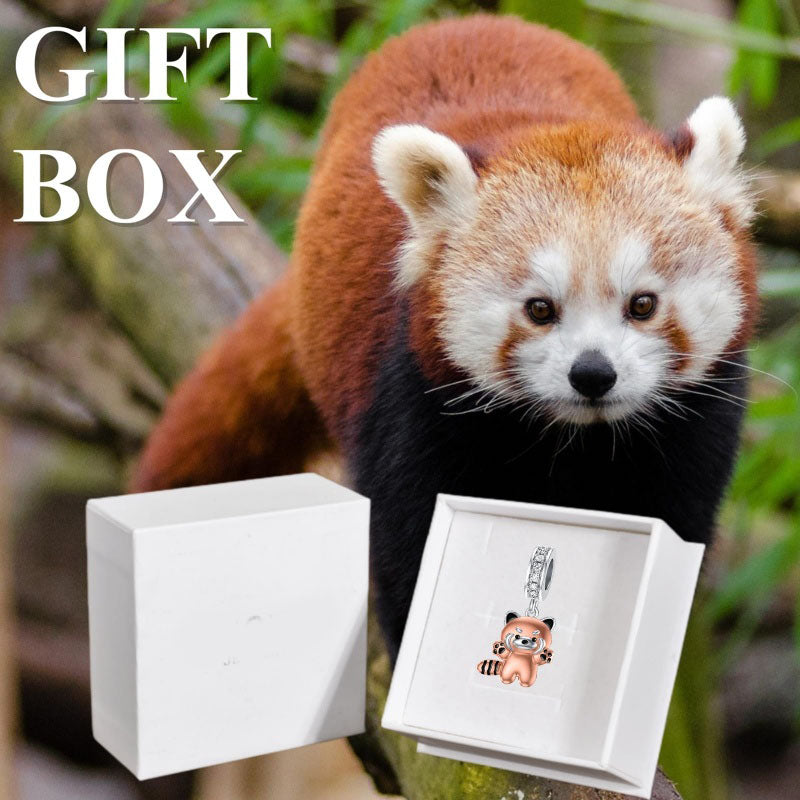 Sterling Silver Lion Red Panda Fox Bear Capybara Charm Beads Christmas Birthday Gift