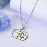 S925 Sterling Silver Amulet Necklace Empty Tomb Necklace Protection Pendant Jewelry Christmas Halloween Birthday Gifts for Men Women