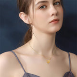 14K Yellow Gold Cubic Zirconia Horse Pendant Necklace