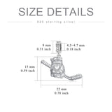 Sterling Silver Hockey Charm Beads