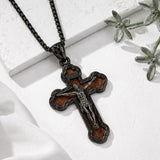 14K Gold Plated Wooden Pendant Necklace Beliefs jewelry