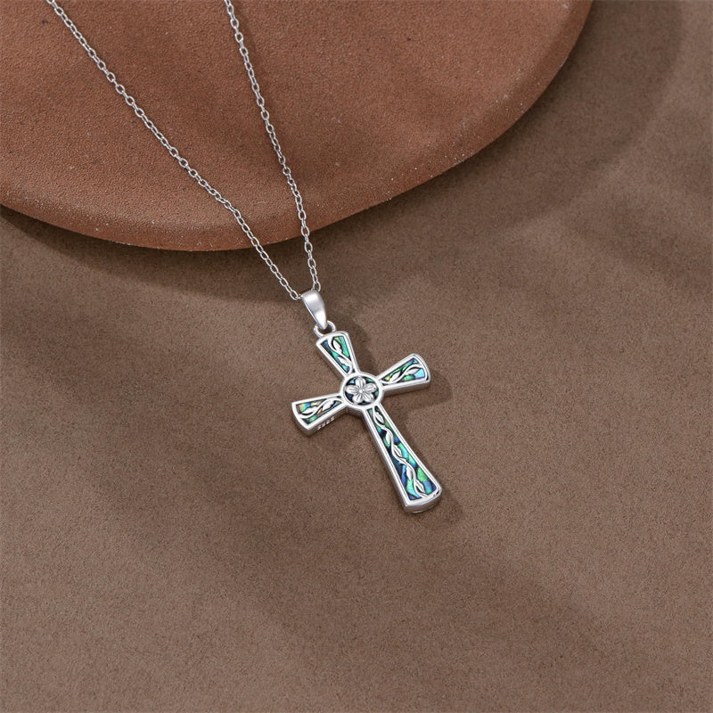 Sterling Silver Abalone Shell Dragonfly Plumeria Rose Sunflower Pendant Necklace