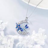 Sterling Silver Dragonfly  Cardinal Butterfly Hummingbird Pendant Necklace Gift for Women