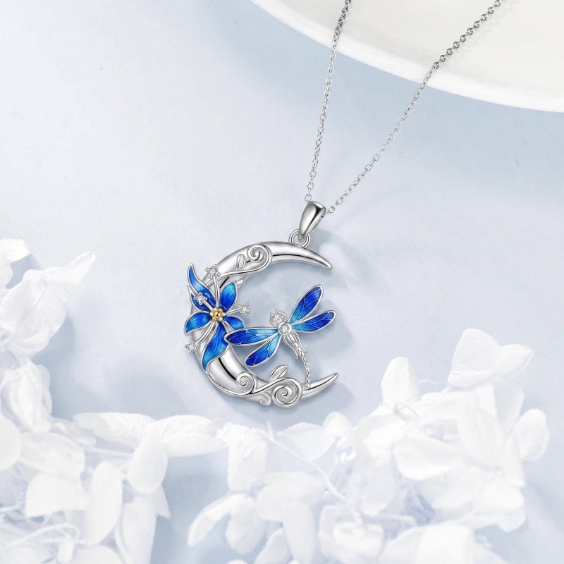 Sterling Silver Dragonfly  Cardinal Butterfly Hummingbird Pendant Necklace Gift for Women