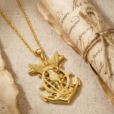 Christian Religious Medal Amulet 14K Gold Plated Pendant  Necklace