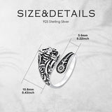 Sterling Silver Turquoise Hummingbird Butterfly Sunflower Adjustable Spoon Ring