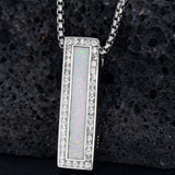 925  Silver Opal Urn Necklace for Ashes Cremation Jewelry Cremation Keepsake Memorial Pendant  Gifts for Women Men