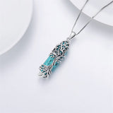 Sterling Silver Amulet Tree of Life Pendant Necklace