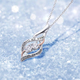 Sterling Silver Sister Pendant Necklace With Engraved