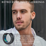 14K Gold Plated  Viking Hoop Earrings
