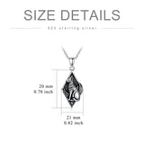 925 Sterling Silver Egyptian Cat Pendant Necklace