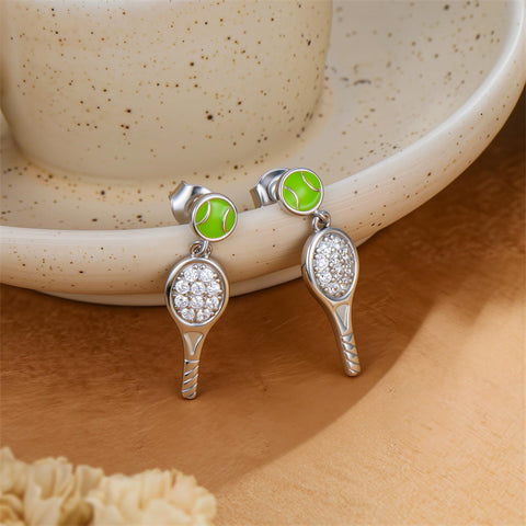 Sterling SilverHockeyBasketball Softball Football Volleyball Pickleball Soccer Baseball Tennis Stud Sport Earrings