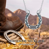 Sterling Silver Cowboy Boot Cowgirl Pendant Necklace