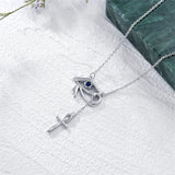 Sterling Silver Eye of Horus  Pendant  Necklace Christmas Gifts