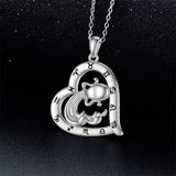 Sterling Silver Heart 12 Constellations Pendant Necklace