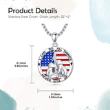 Sterling Silver American Flag Baseball  Basketball Boxing Football Golf Sports Pendant Necklace