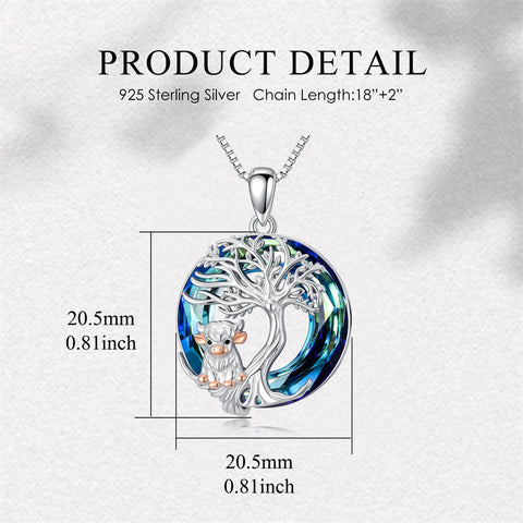 Sterling Silver Crystal Tree of Life Cardinal  Cat Hummingbird Dog Dragonfly Eagle Pendant Necklace
