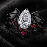 Sterling Silver 10K 14K 18K Gold Custom Engraved Moissanite Engagement Wedding Ring