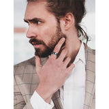 Sterling Silver Personalized High School College Senior Graduation Class Ring for Men