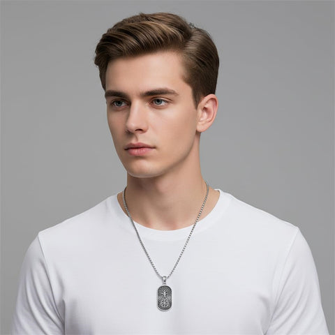 Sterling Silver Memento Mori Tree of Life Anubis Pendant Viking Amulet   Protection Pendant Necklace Egyptian Jewelry