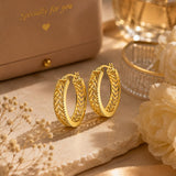 14K Gold Plated Hoop Earrings  Birthday Anniversary Jewelry Gift for Her