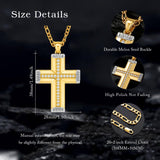 14K Gold  Plated Cross Necklace Simple Religious Jewelry Gift