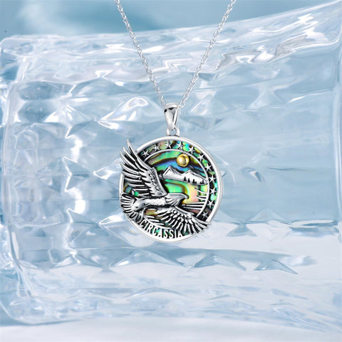 Sterling Silver Blue Jay Eagle Phoenix Owl Pendant Necklace for Women