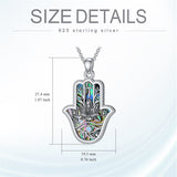 Sterling Silver Hamsa Tree of Life Viking Lion Butterfly Evil Eye Yin Yang Eye of Horus Pendant Necklace